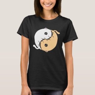 Camiseta Yin E Yang Cats Na Quinta-Feira