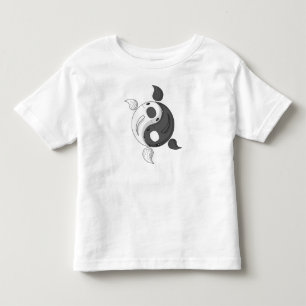 Camiseta Yin e Yang, o Koi Kid e o Baby Light Shirt