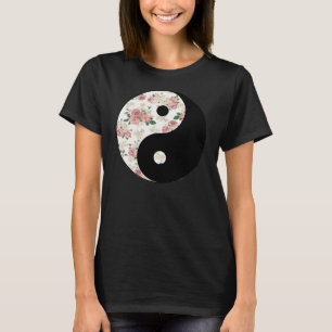 Camiseta Yin floral e Yang
