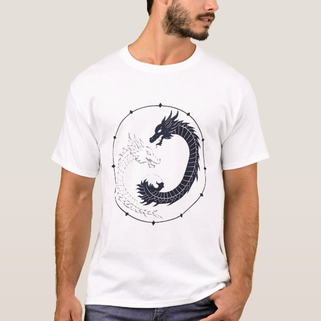 Camiseta Yin Tang preto e branco (Frente)
