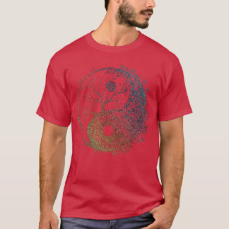 Camiseta Yin Yang árvore da Vida chi Qigong Yogaísmo amigo