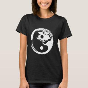 Camiseta Yin Yang Bonsai Plantas Árvore Chinesa Penjing Pen