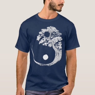 Camiseta Yin Yang Bonsai Tree Japonês Budista Zen (3)