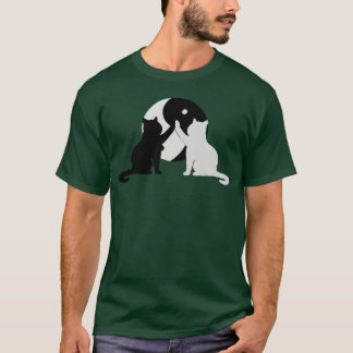 Camiseta Yin Yang Cat Engraçado Vintage Cat Lover