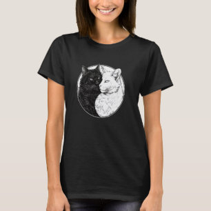 Camiseta Yin Yang Cat Feng Shui Ying Yang Kitten Yin Yang C
