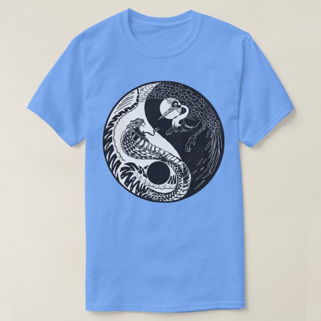 Camiseta Yin Yang Cobra vs Crane (Frente do Design)