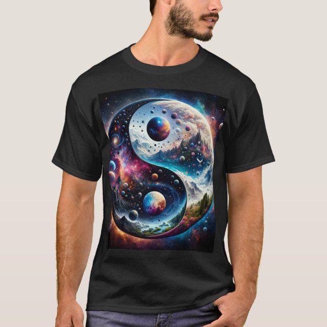 Camiseta Yin Yang Cosmic Shirt (Frente)
