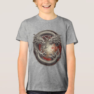 Camiseta Yin Yang Dragon - Equilíbrio de poder e espírito