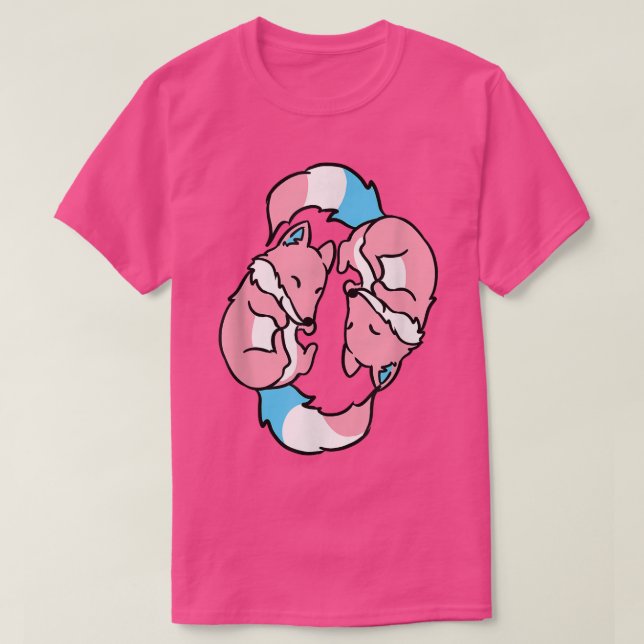 Camiseta Yin Yang Foes Trans Pride (Frente do Design)