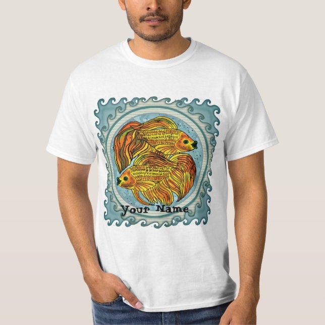 Camiseta Yin Yang Goldfish (Frente)