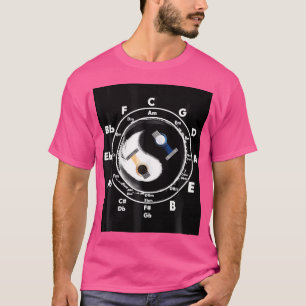 Camiseta Yin Yang Guitarrista Corta Guitarra Acústica