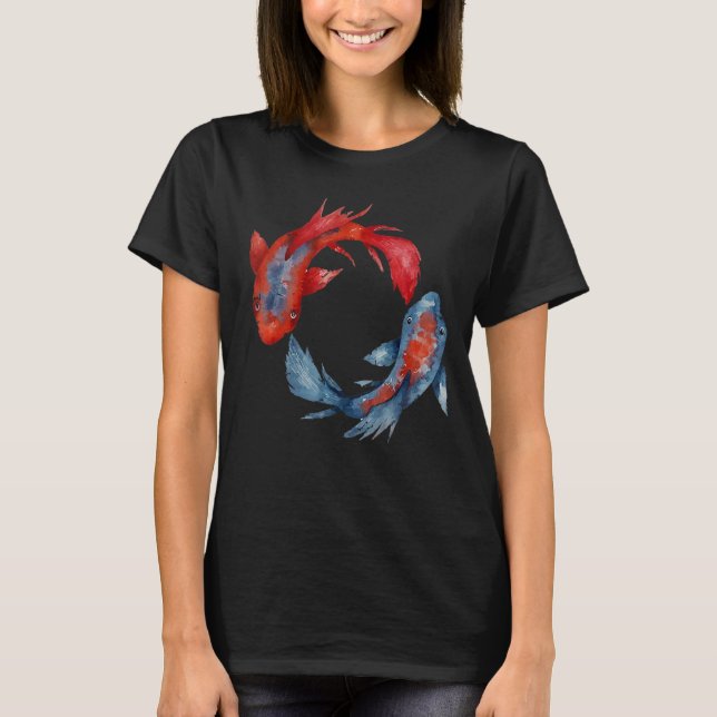 Camiseta Yin Yang Koi Fish (Frente)