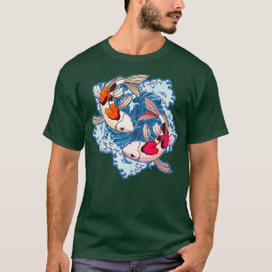 Camiseta Yin Yang Koi Koi Pond Premium asiático Koi Fish