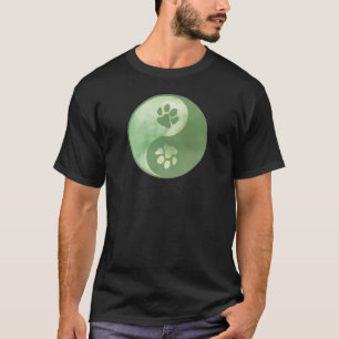 Camiseta Yin Yang Paw Green