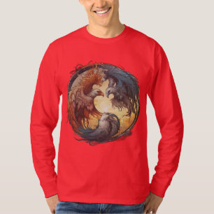 Camiseta Yin Yang Phoenix - Renovação através do Equilíbrio