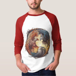 Camiseta Yin Yang Phoenix - Renovação através do Equilíbrio