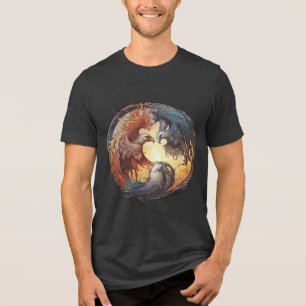 Camiseta Yin Yang Phoenix - Renovação através do Equilíbrio