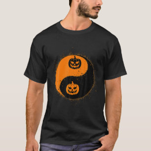 Camiseta Yin Yang Pumpkin Martial Arts Figurume Legal Hallo