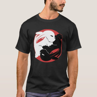 Camiseta Yin Yang Rabbits Chinês Ano Novo do Coelho Lunar