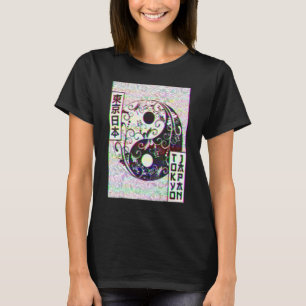 Camiseta Yin Yang Tokyo Japan Vaporwave Aestic Vintage