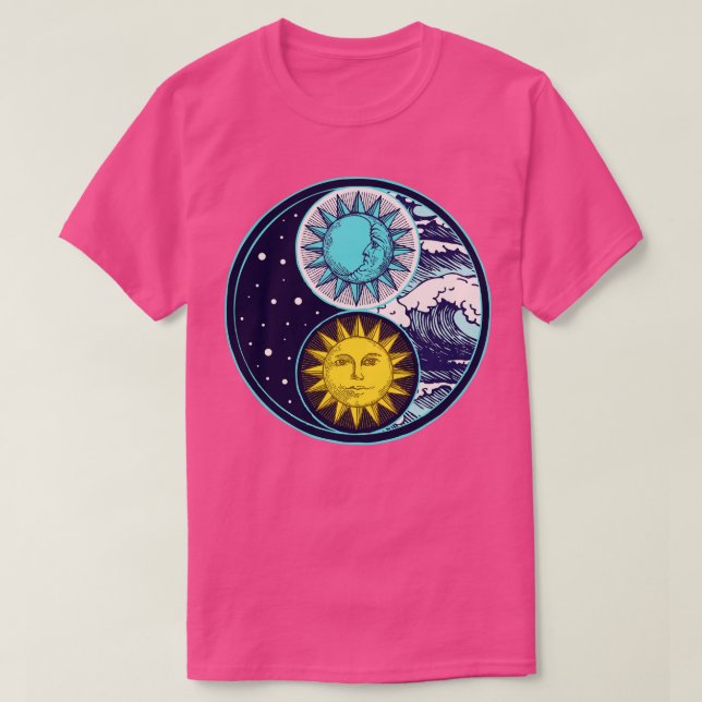 Camiseta Yin Yang Universo (Frente do Design)