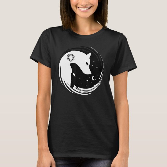 Camiseta Yin Yang Wolves Gift Wolf (Frente)
