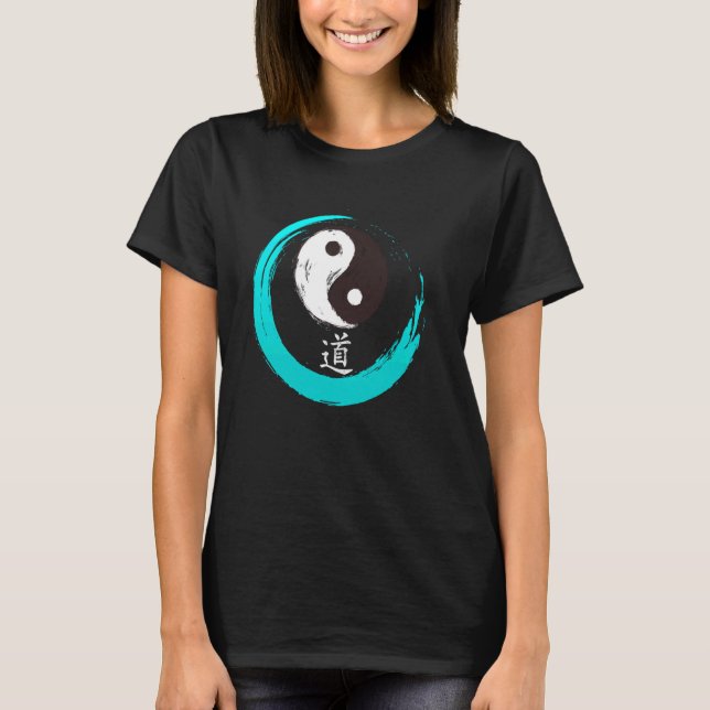Camiseta Ying e Yang Body e Soul Chineses Símbolos China (Frente)