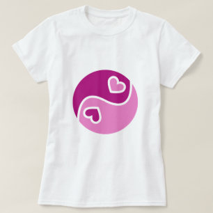 Camiseta Ying e Yang do amor