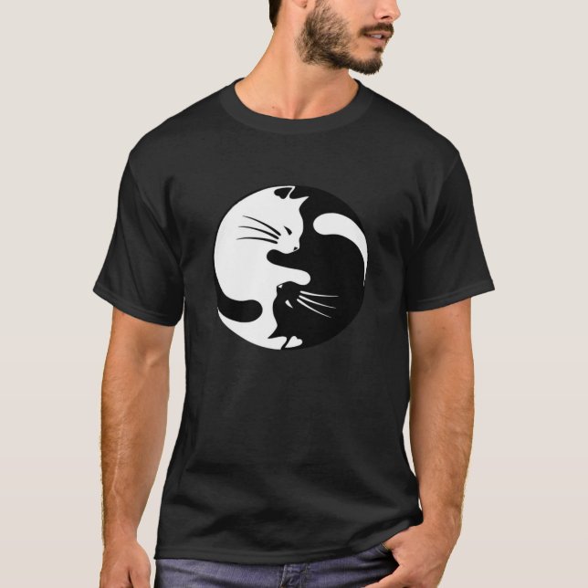 Camiseta Ying yang cat Essential (Frente)