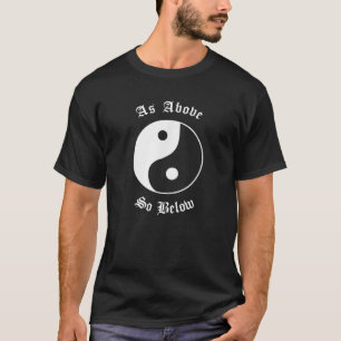 Camiseta Ying Yang Gothic Altgirl Witch Aestético Acima