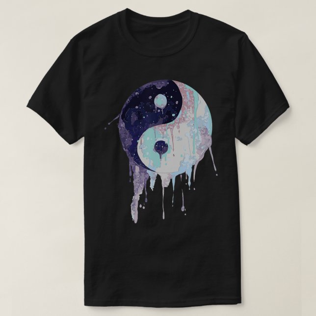 Camiseta Ying Yang Watercolor (Frente do Design)