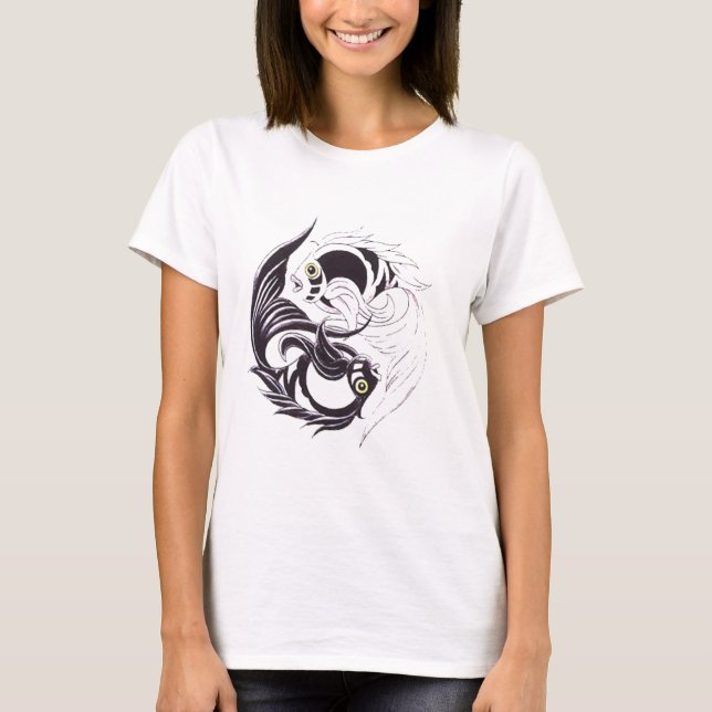 Camiseta YingYang Koi (Frente)