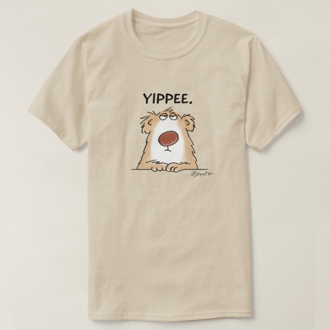 Camiseta YIPPEE BEAR Sandra Boynton (Frente do Design)