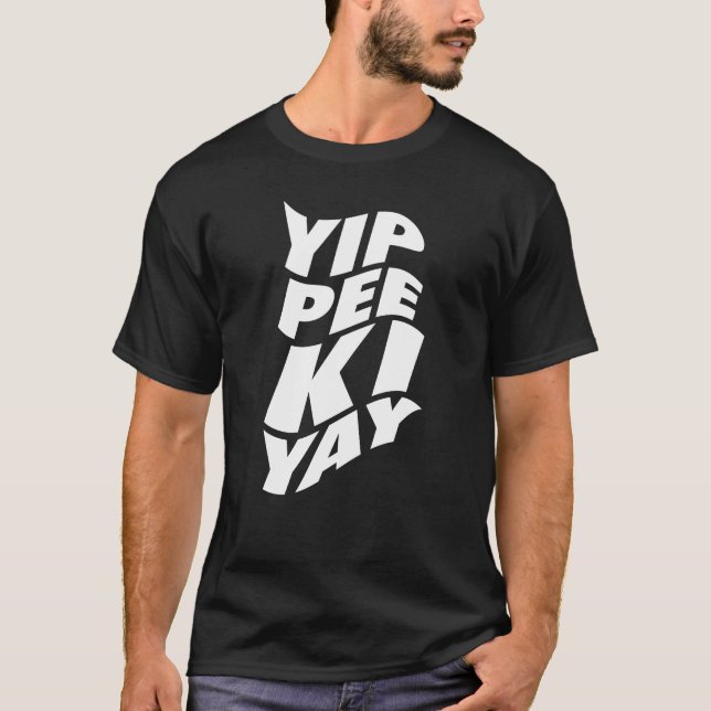 Camiseta Yippee Ki Yay Xmas Mofos (Branco) (Frente)