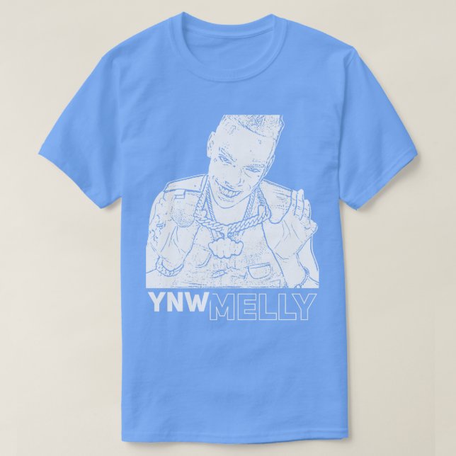 Camiseta YNW Melly White (Frente do Design)