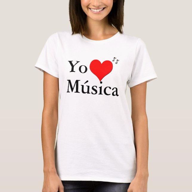 Camiseta Yo Amo Musica (Frente)