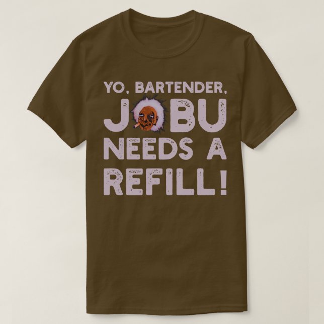 Camiseta Yo barman Jobu precisa de recarga V2 (Frente do Design)