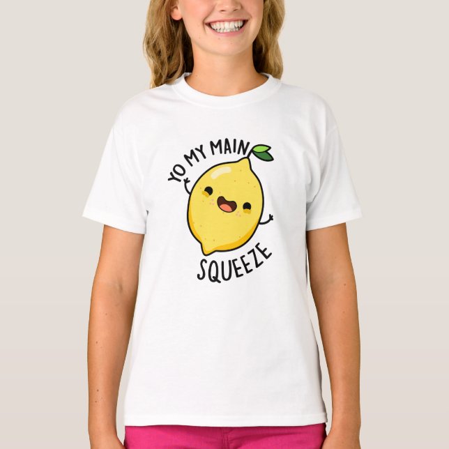 Camiseta Yo My Main Squeeze Funny Lemon Pun (Frente)