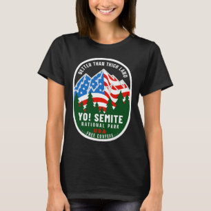 Camiseta Yo Semite National Park Engraçado Bandeira America