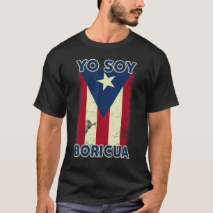 Camiseta Yo Soy Boricua Eu sou Porto Rico Bandeira