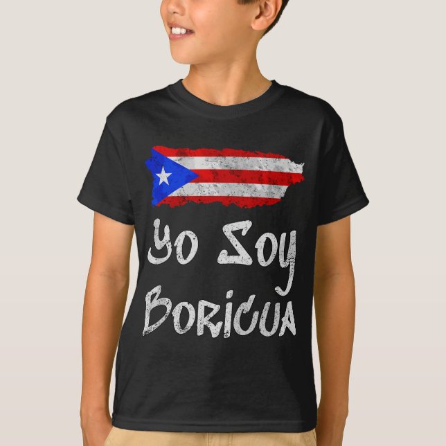 Camiseta Yo Soy Boricua Gift Island of Puerto Rico Flag Tai (Frente)