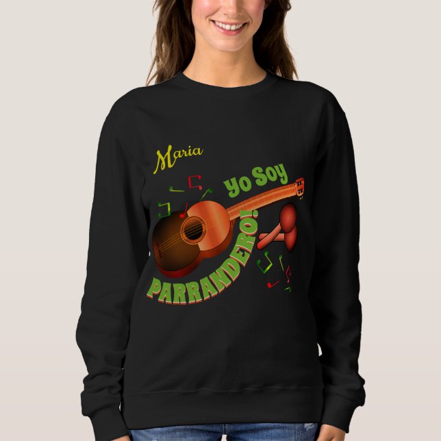 Camiseta Yo Soy Parrandero com seu nome (Frente)