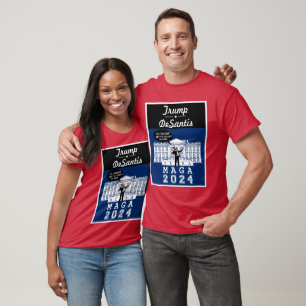Camiseta YO TRUMP DESANTIS 2024 Whitehouse Ultra MAGA