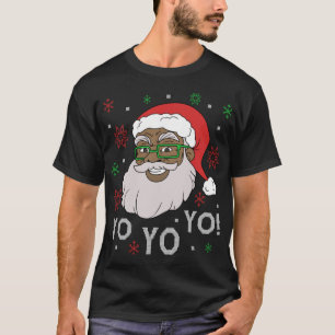 Camiseta Yo Yo Divertido Natal Negro Natal