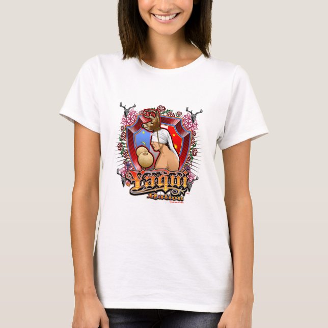 Camiseta Yoeme do dançarino dos cervos de Yaqui (Frente)