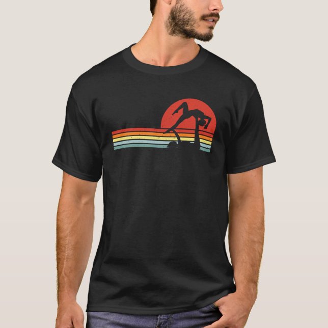 Camiseta Yoga Acrobático Retro Vintage (Frente)