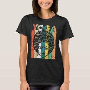Camiseta Yoga Afro-Legal História Negra Nova Lua