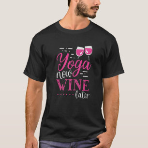 Camiseta Yoga Agora Vinho Depois Roupa de Vinho
