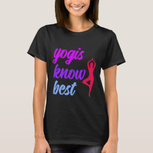 Camiseta Yoga Asana Vrikshasana Pose Yogis Sabe Melhor Dize