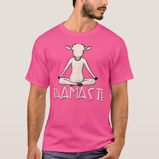Camiseta Yoga Baamaste Engraçado Ioga No Lotus Pose Yoga S (Frente)